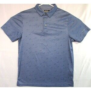 Ben Hogan Performance Golf Polo Shirt Men’s Size M Blue Golfer Step and Repeat